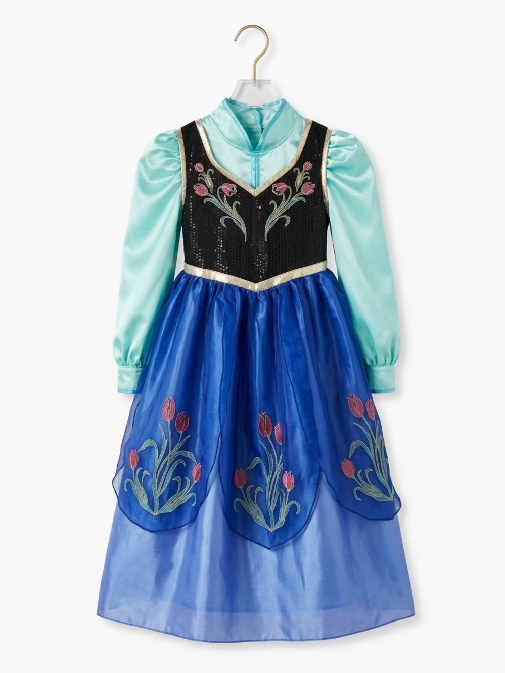 Deluxe Disney Store Frozen Anna Halloween Costume Dress Girl Size 5/6